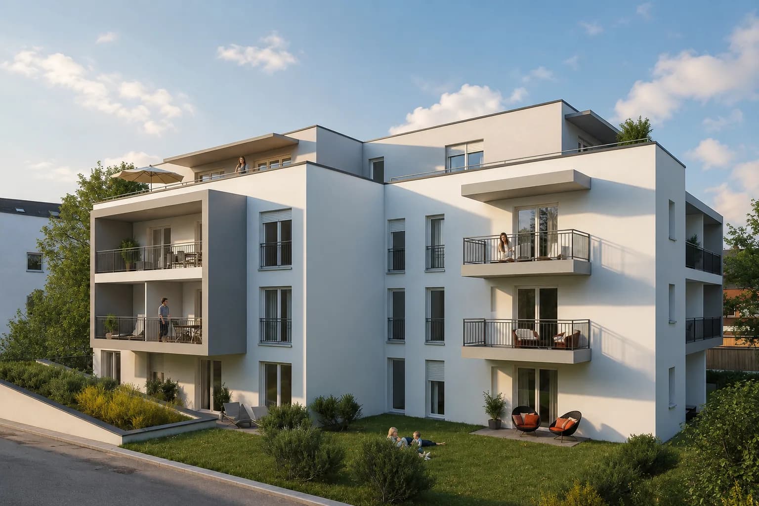 Mehrfamilienhaus mit 18 Wohnungen und Tiefgarage